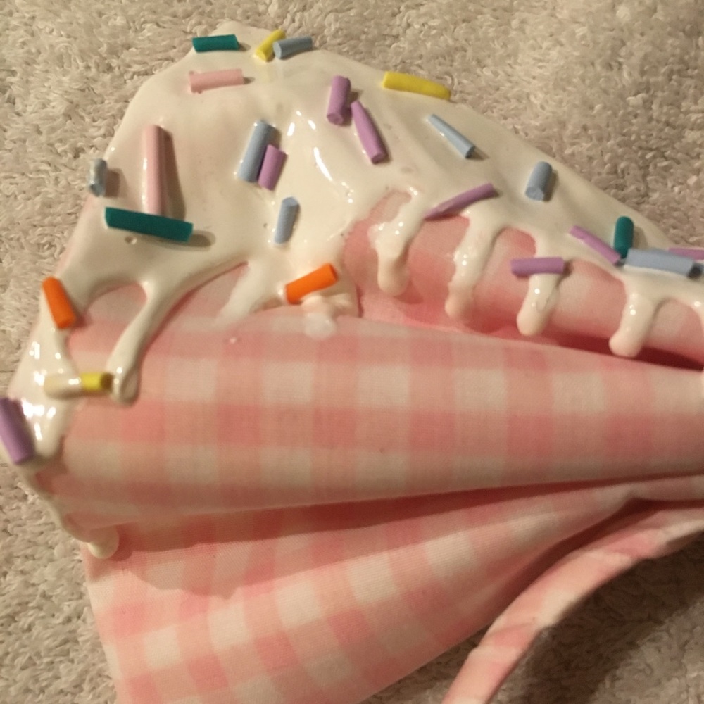 Handmade Sweet Lolita Fairy Kei Melty Cream Bow - Picture 4 of 4
